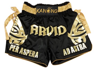 Pantaloncini Kickboxing personalizzati : KNSCUST-1197 Nero